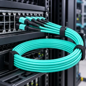 OM3 MPO Patch Cable, Male to Male, 8/12 Fibers, 50/125µm Multimode: imagen 5