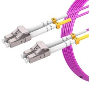 LC to SC UPC OM4 Fiber Optic Patch Cable 40G Multi Mode Duplex, 50/125μm, OD 2.0mm, LSZH OFNR