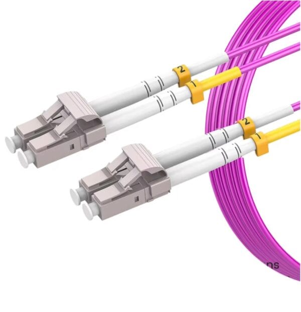 LC to SC UPC OM4 Fiber Optic Patch Cable 40G Multi Mode Duplex, 50/125μm, OD 2.0mm, LSZH OFNR
