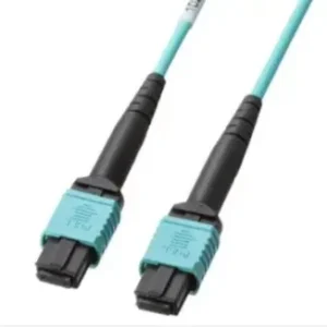MPO to MPO 8 Core OM3 Multimode Fiber Patch Cord 10G/40G Duplex Aqua LSZH Cable - Image 5