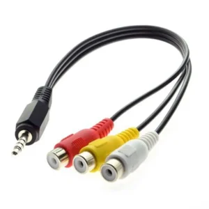 ⁦RCA AV Audio Video Cable Adapter 3RCA Male Female and 3.5mm to RCA Converter Cable Series⁩ - الصورة ⁦3⁩