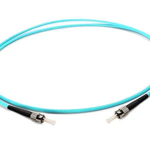 ST to ST OM3 Multimode Fiber Patch Cord Simplex 10Gbps Aqua Optical Cable Custom Length LSZH Jacket