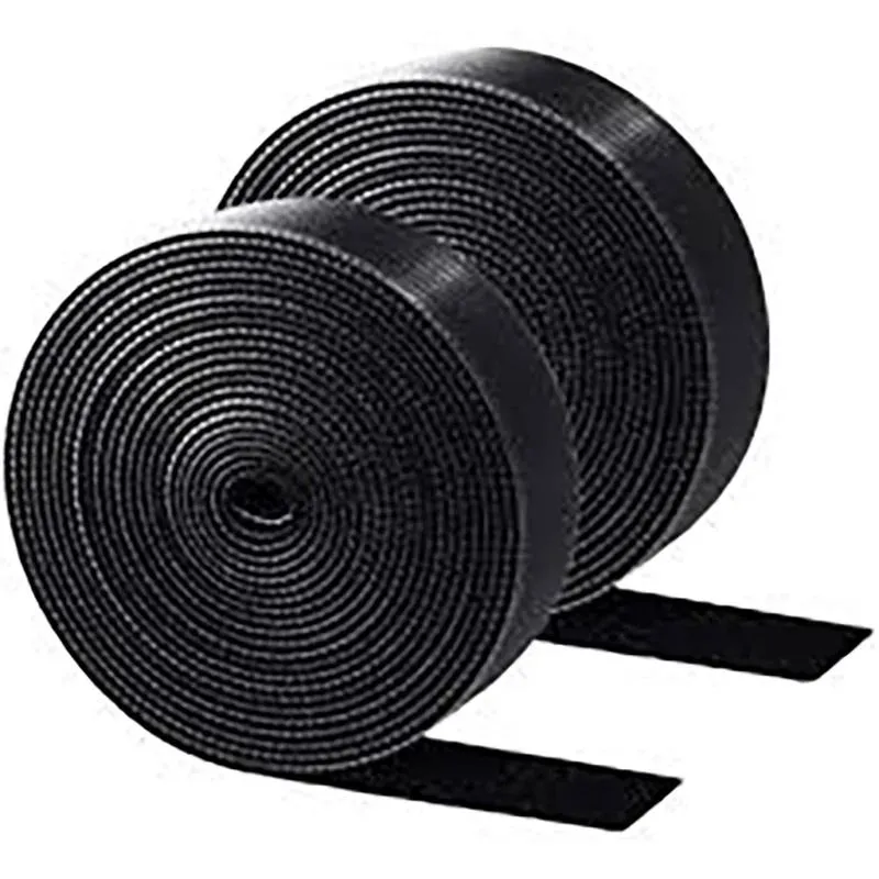 5M Self Adhesive Hook and Loop Tape Roll Cable Management Fastening Strap Reusable Cable Organizer