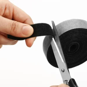 ⁦5M Self Adhesive Hook and Loop Tape Roll Cable Management Fastening Strap Reusable Cable Organizer⁩ - الصورة ⁦3⁩