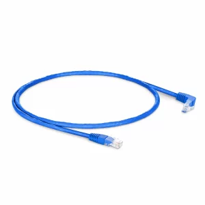 90 Degree Cat6 26AWG Snagless Unshielded (U/UTP) PVC CM Ethernet Network Patch Cable, RJ45 Right Angle UP Male to RJ45 Male - الصورة 2