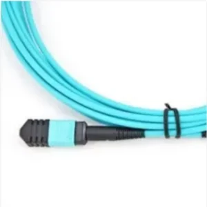 MPO to MPO 8 Core OM3 Multimode Fiber Patch Cord 10G/40G Duplex Aqua LSZH Cable - Image 3