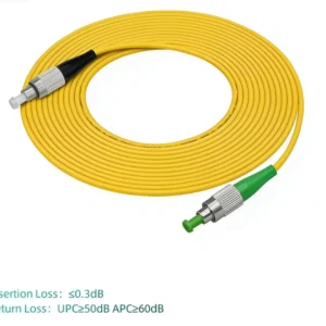 FC/UPC to FC/APC OS2 Simplex Single-Mode Fiber Patch Cord, 2.0mm PVC – Bild 5