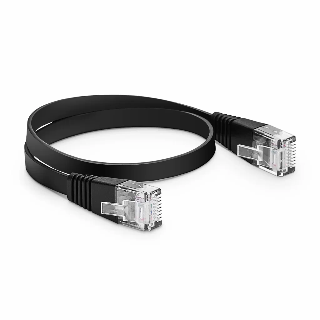 Плоский сетевой патч-корд Ethernet Cat6, 32AWG, с защитой от зацепов, неэкранированный (U/UTP), ПВХ
