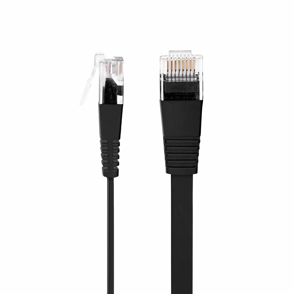 Плоский сетевой патч-корд Ethernet Cat6, 32AWG, с защитой от зацепов, неэкранированный (U/UTP), ПВХ