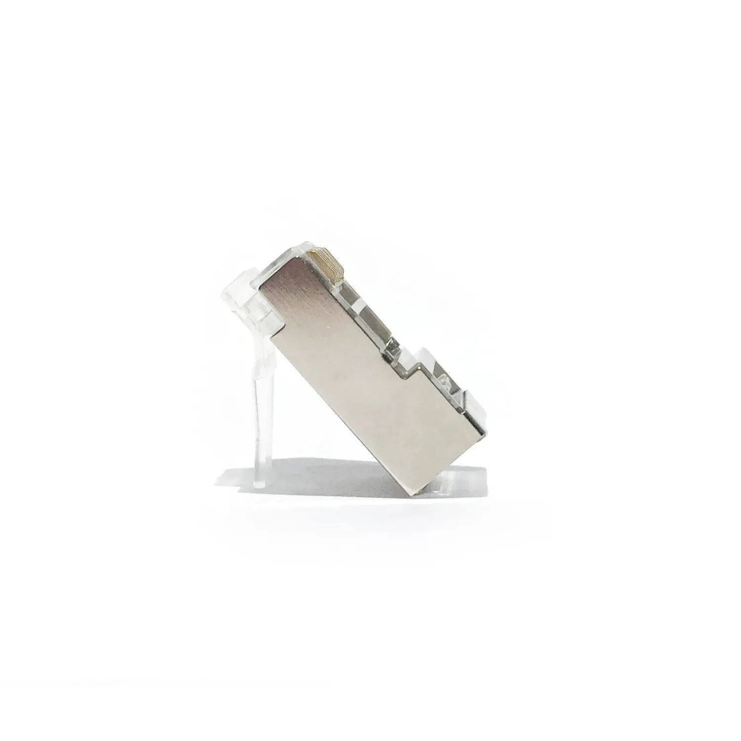 ⁦10PCS RJ45 Connector 8P8C Gold Plated Shielded Modular Plug for Cat5e Cat6 Ethernet Network Cable⁩ - الصورة ⁦4⁩