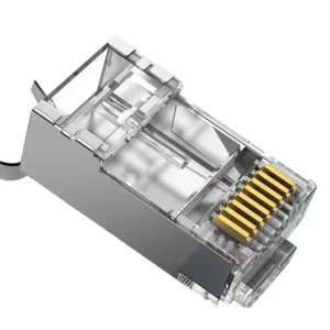 10PCS RJ45 Connector 8P8C Gold Plated Shielded Modular Plug for Cat5e Cat6 Ethernet Network Cable - الصورة 2