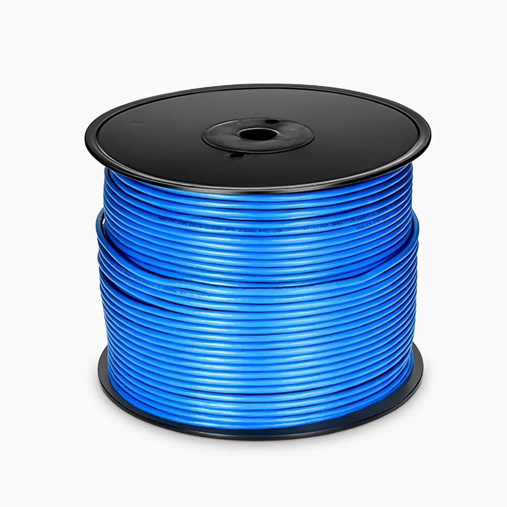 Cat5e Ethernet-Verlegekabel, 305 m, UL-gelistet, 24 AWG Voltkupferdraht (reines Kupfer), 350 MHz, ungeschirmt (UTP), PVC CMR, mit Spule