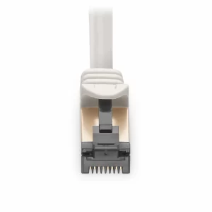 Cabo de Rede Ethernet Cat8 28AWG Blindado (S/FTP) sem Engate, PVC CM, Cor Off-White