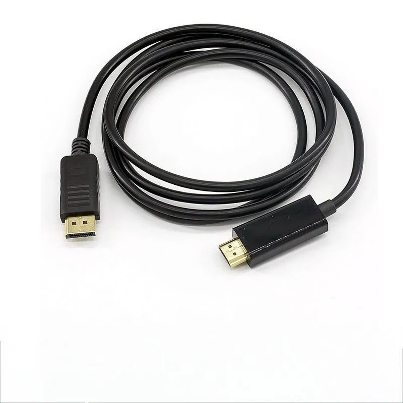 كابل محول من منفذ عرض (DP) إلى واجهة الوسائط المتعددة عالية الوضوح (HDMI) لشاشة كمبيوتر عالية الوضوح بدقة 4K