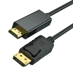 DP to HDMI Adapter Cable, 4K High Definition DisplayPort to HDMI Video Converter Cord for Monitor Projector HDTV