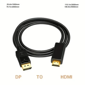 ⁦DP to HDMI adapter cable for 4K high-definition display computer⁩ - الصورة ⁦3⁩
