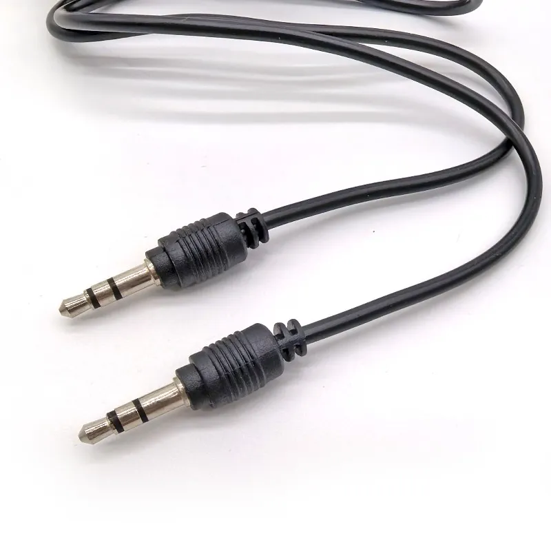 Câble audio Câble de connexion audio mâle à mâle 3,5 mm casque double tête haut-parleur d'ordinateur câble d'extension