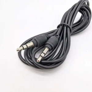 ⁦Audio Cable Car audio connection cable male to male 3.5mm headphone dual head computer speaker phone extension cable⁩ - الصورة ⁦3⁩