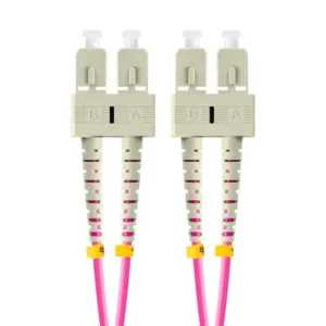 ⁦OM4 Duplex Fiber Patch Cord SC UPC‑SC UPC, 50/125μm Multimode, 2.0mm OD LSZH Jacket for High‑Speed Network⁩ - الصورة ⁦2⁩