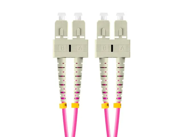 OM4 Duplex Fiber Patch Cord SC UPC‑SC UPC, 50/125μm Multimode, 2.0mm OD LSZH Jacket for High‑Speed Network