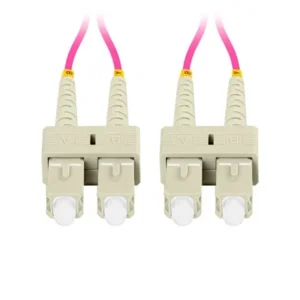 ⁦OM4 Duplex Fiber Patch Cord SC UPC‑SC UPC, 50/125μm Multimode, 2.0mm OD LSZH Jacket for High‑Speed Network⁩ - الصورة ⁦3⁩