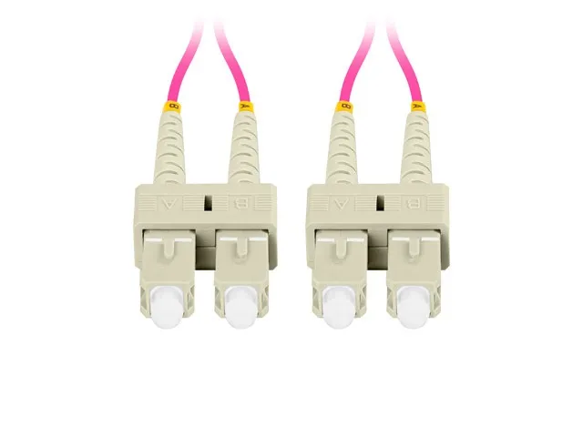 OM4 Duplex Fiber Patch Cord SC UPC‑SC UPC, 50/125μm Multimode, 2.0mm OD LSZH Jacket for High‑Speed Network