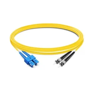 Duplex OS2 Single Mode SC UPC to ST UPC LSZH 2.0mm Fiber Optic Cable