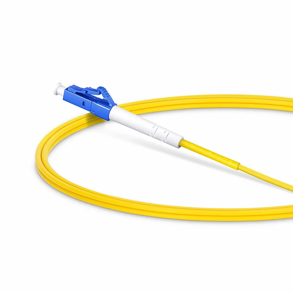 LC/UPC to ST/UPC OS2 Simplex Single-Mode Fiber Patch Cord, LSZH