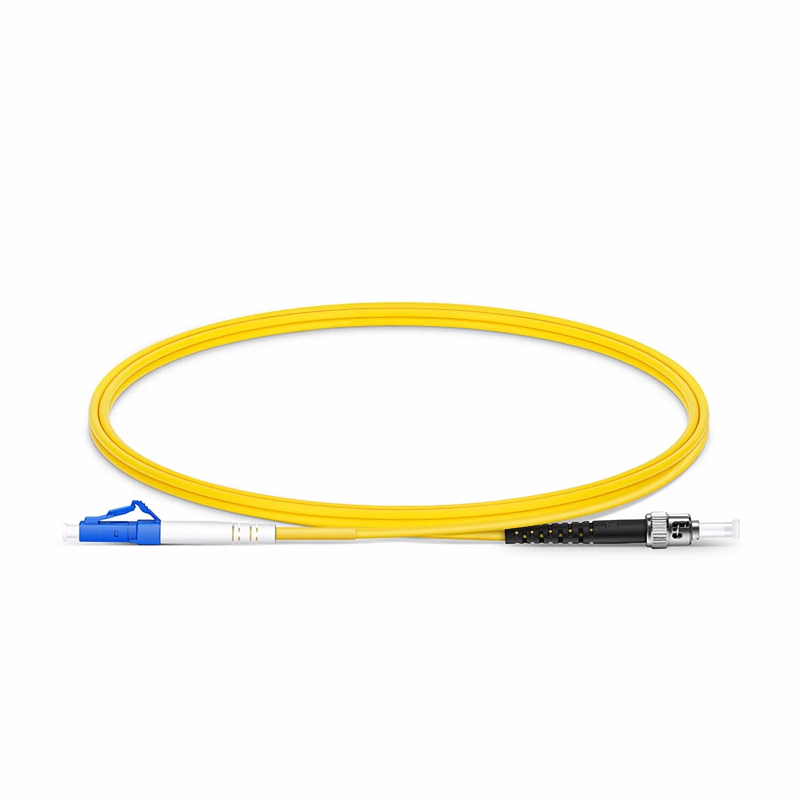 LC/UPC to ST/UPC OS2 Simplex Single-Mode Fiber Patch Cord, LSZH: imagen 2