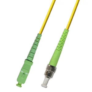 OS2 SC APC to ST APC Fiber Optic Cable Simplex Singlemode 9/125 Patch Cord