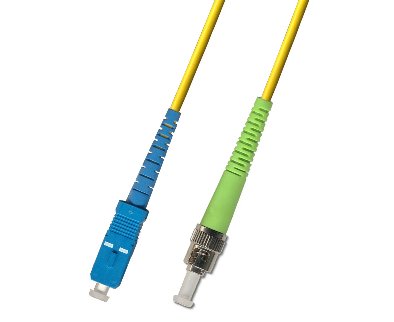 SC/UPC to ST/APC OS2 Simplex Single-Mode Fiber Patch Cord, 2.0mm LSZH: imagen 1