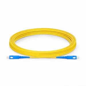 SC/UPC to SC/UPC OS2 Simplex Single-Mode Fiber Patch Cord, LSZH - Image 1