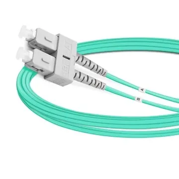 OM3 Duplex SC‑UPC to SC‑UPC Fiber Patch Cord, 50/125μm Multimode LSZH 2.0mm Jacket