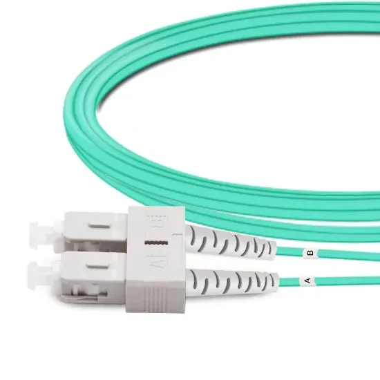 OM3 Duplex SC‑UPC to SC‑UPC Fiber Patch Cord, 50/125μm Multimode LSZH 2.0mm Jacket