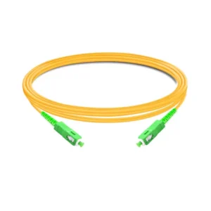 SC/APC to SC/APC OS2 Simplex Single-Mode Fiber Patch Cord, 2.0mm LSZH