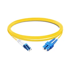 Duplex OS2 9/125μm Single‑Mode Fiber Patch Cord LC UPC to SC UPC, OD LSZH Jacket Low Insertion Loss Optical Jumper for FTTH Data Center Cabling