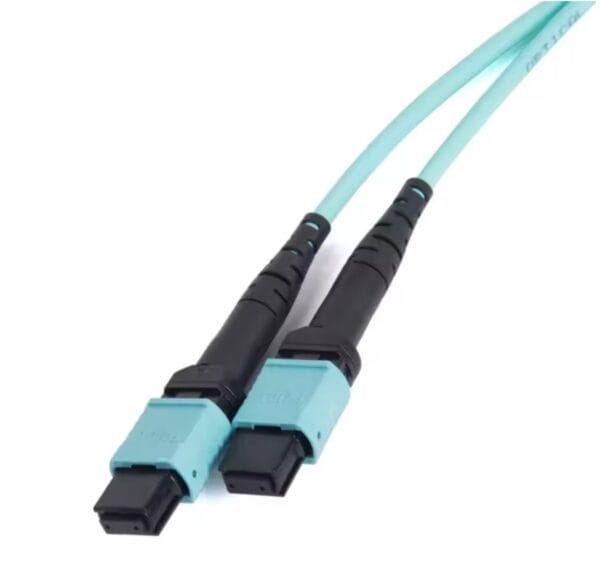 100G MPO OM3/PC Fiber Patch Wire Multimode 12Cores APC UPC Female to Female Type B Flat Angle