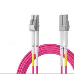 OM4 LC to LC UPC Fiber Optic Cord Cable 100/40/10Gb Multimode Duplex MMF 50/125μm LSZH Fiber Optic Cord