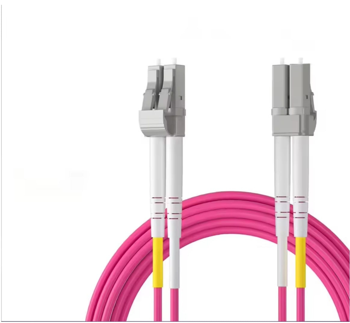 OM4 LC to LC UPC Fiber Optic Cord Cable 100/40/10Gb Multimode Duplex MMF 50/125μm LSZH Fiber Optic Cord - Image 1