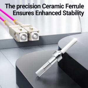 LC to SC UPC OM4 Fiber Optic Patch Cable 40G Multi Mode Duplex, 50/125μm, OD 2.0mm, LSZH OFNR - изображение 5