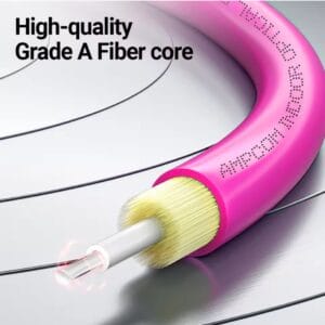 LC to SC UPC OM4 Fiber Optic Patch Cable 40G Multi Mode Duplex, 50/125μm, OD 2.0mm, LSZH OFNR - изображение 4