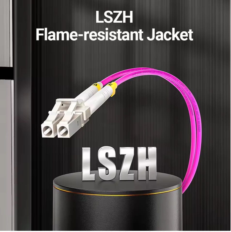 LC to SC UPC OM4 Fiber Optic Patch Cable 40G Multi Mode Duplex, 50/125μm, OD 2.0mm, LSZH OFNR - изображение 6