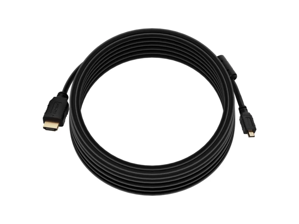 Câble HDMI haute vitesse avec micro-connecteur HDMI - 4K@60Hz HDR 18Gbps 5M Noir