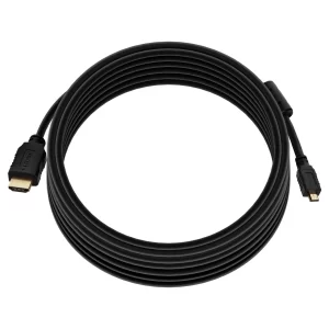 High Speed HDMI Cable with HDMI Micro Connector - 4K@60Hz HDR 18Gbps  5M Black