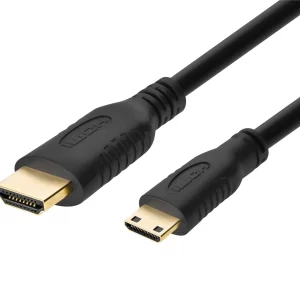High Speed HDMI Cable with HDMI Mini Connector - 4K@60Hz HD 2M BLACKR 18Gbps – Image 2