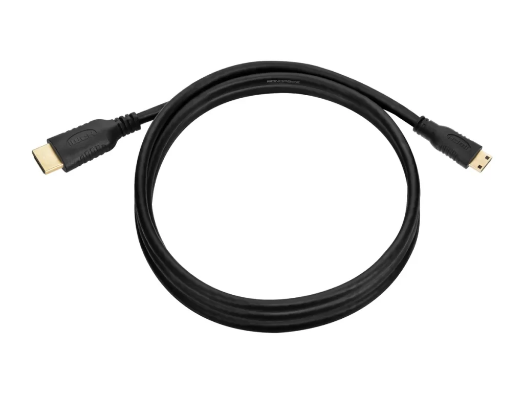 Câble HDMI haute vitesse avec mini-connecteur HDMI - 4K@60Hz HD 2M BLACKR 18Gbps