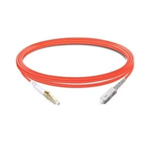 Simplex OM1 Multimode LC UPC to SC UPC PVC (OFNR) Fiber Optic Cable