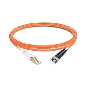 Duplex OM2 Multimode LC UPC to ST UPC PVC (OFNR) Fiber Optic Cable