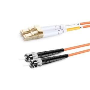 Duplex OM2 Multimode LC UPC to ST UPC PVC (OFNR) Fiber Optic Cable - Image 5