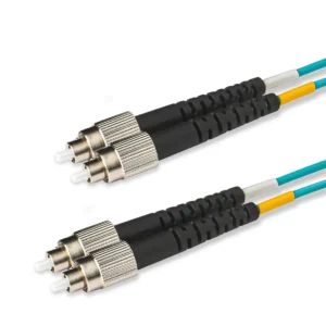 OM3 Duplex Multimode Fiber Patch Cord FC‑UPC to FC‑UPC, Corning Optical Fiber with LSZH Jacket – Image 2